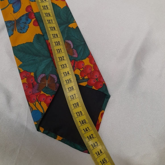 Vintage Yve Saint Laurent Floral Silk Tie Unisex - Picture 8 of 8